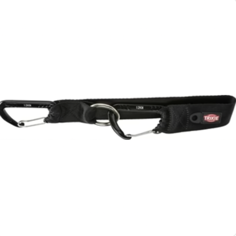 Sicherheitsgurtschlaufe Universal Mit Karabinerhaken Schwarz 30X3.8 CM - myfurryfriends.de